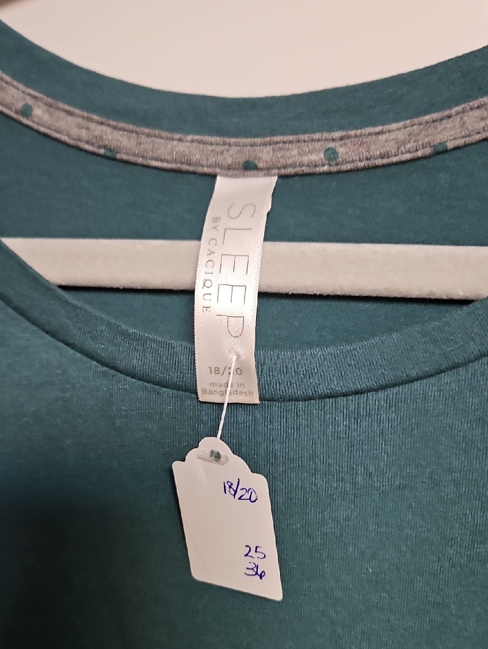Cacique Teal 'Coffee of the Day' Short Sleeve Tee - Picture 2 of 3
